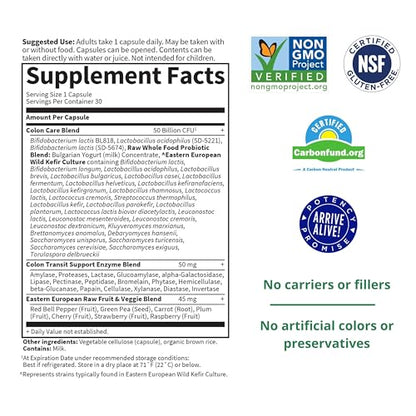 Garden of Life Probiotics for Women and Men - Raw Probiotics Colon Care 50 Billion - Maple Wellness Supplements