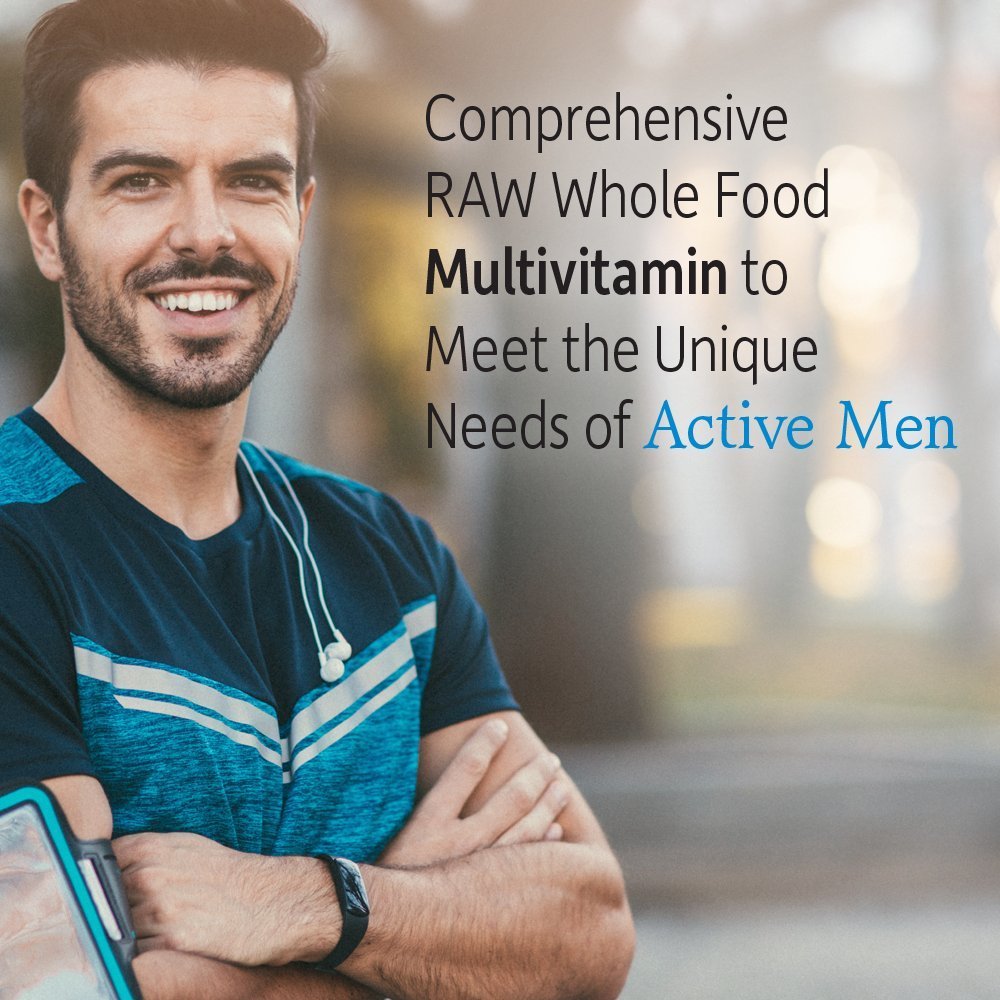 Garden of Life Vitamin Code Raw One Men's Multivitamin with Zinc Supplements for Immune and Skin Health, 30 Capsules - Maple Wellness Supplements