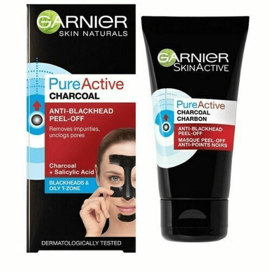 Garnier Pure Active Charcoal Anti-Blackhead Peel-Off Face Care 50 Ml - Maple Wellness Supplements