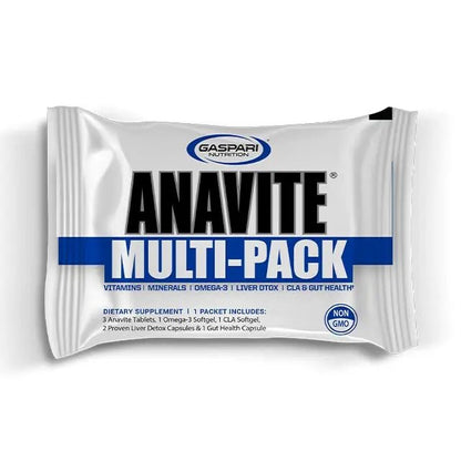Gaspari Nutrition Anavite, Full Spectrum Multi-Vitamin Packs, Anavite Multivitamins, CLA, Omega 3s, Proven Gut, and Proven Liver Detox - Maple Wellness Supplements