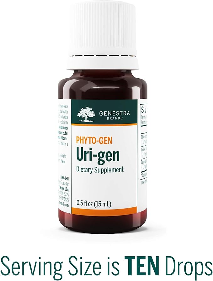 Genestra Brands Uri-gen | Silver Birch, Juniper, and European Ash Herbal Supplement | 0.5 fl. oz. - Maple Wellness Supplements