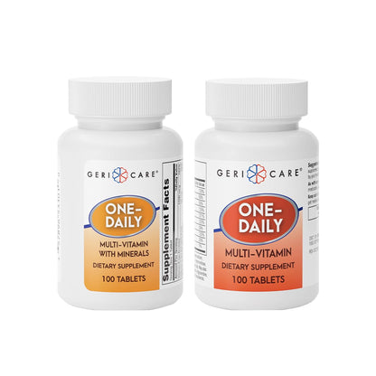 GeriCare One-Daily Multi-Vitamin & One-Daily Multi-Vitamin + Minerals Bundle – Complete Daily Nutritional Support with Essential Minerals for Energy - Maple Wellness Supplements