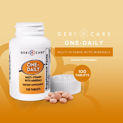 GeriCare One-Daily Multi-Vitamin & One-Daily Multi-Vitamin + Minerals Bundle – Complete Daily Nutritional Support with Essential Minerals for Energy - Maple Wellness Supplements