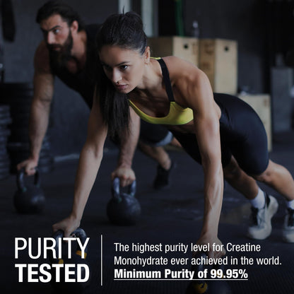 German Creatine - Micronized Creatine Monohydrate Powder, 99.99% Pure Creapure for Muscle Growth, Strength & Performance, Supports Muscle Recovery, 3rd Party Tested, Unflavored - 270g (54 Servings) - Maple Wellness Supplements