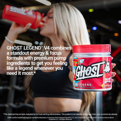 GHOST Legend Pre Workout Powder, Sonic Cherry Limeade - 30 Servings – Pre-Workout for Men & Women with Choline, L-Citrulline, - Maple Wellness Supplements