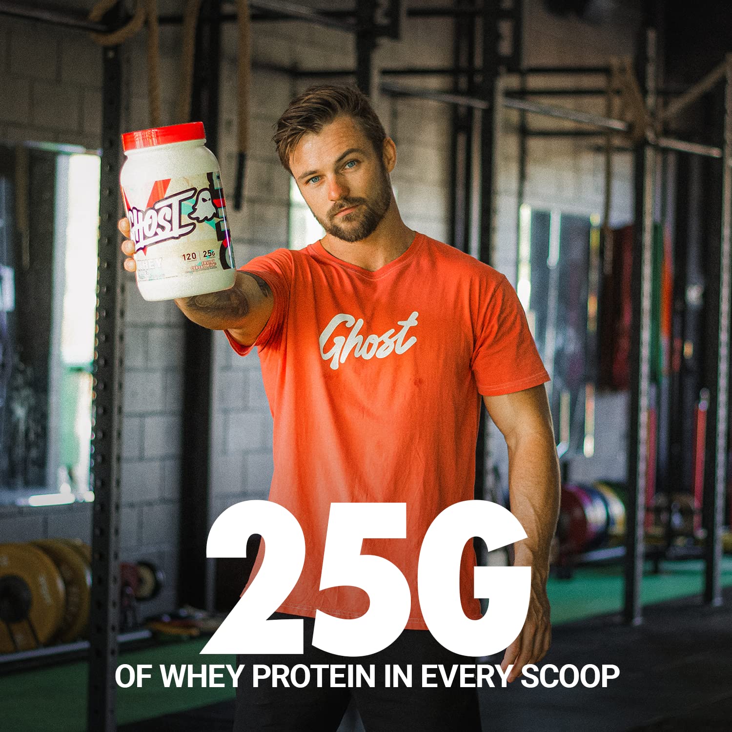 GHOST Whey Protein Powder, Fruity Cereal Milk - 2LB Tub, 25G of Protein - Flavored - Maple Wellness Supplements