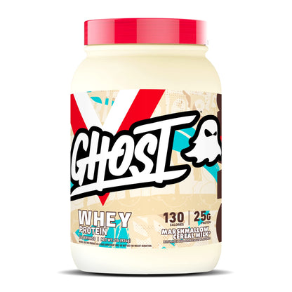 GHOST Whey Protein Powder, Marshmallow Cereal Milk - 2LB Tub, 25G of Protein - Maple Wellness Supplements