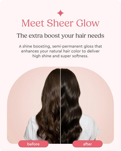 Glaze Supergloss Sheer Glow Clear Hair Gloss Mini – Smooths, Lightweight, Adds Mirror Shine & Improves the look of Damaged Hair – Travel Size 1.7 oz - Maple Wellness Supplements