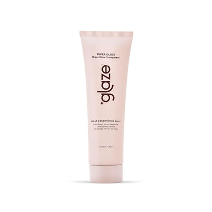 Glaze Supergloss Sheer Glow Clear Hair Gloss Mini – Smooths, Lightweight, Adds Mirror Shine & Improves the look of Damaged Hair – Travel Size 1.7 oz - Maple Wellness Supplements