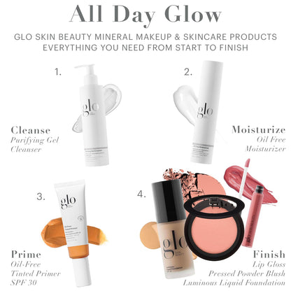 Glo Skin Beauty Blush (Sheer Petal) - Pressed Powder Blush for Cheeks, High Pigment Mineral Face Makeup Creates a Natural, Healthy Glow - Maple Wellness Supplements