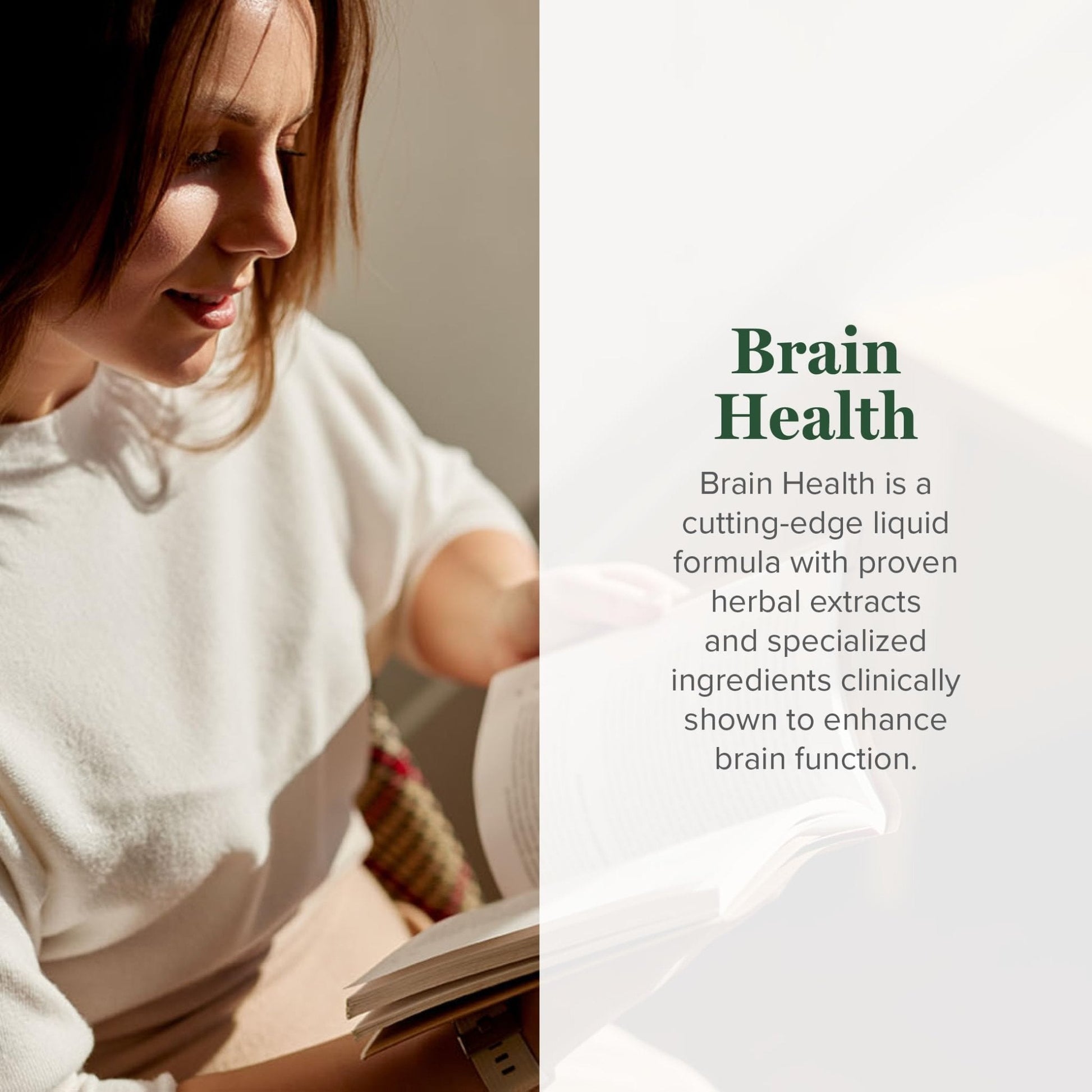 Global Healing Center Brain Health - USDA Organic Brain Supplements for Memory & Focus - Nootropics Supplement to Combat Mental Fog, Advanced Focus Factor for Adults Extra Strength - 2 Fl Oz - Maple Wellness Supplements