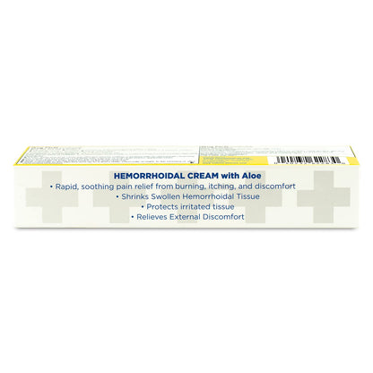 Globe Hemorrhoidal Cream (2 Pack) 1.8 oz w/Applicator Phenylephrine, Pramoxine with Aloe, Relief from Burning, Itching and Discomfort of Hemorrhoids. - Maple Wellness Supplements