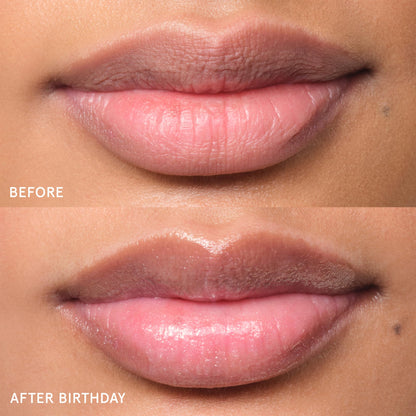 Glossier Balm Dotcom Hydrating Lip Balm - Universal Salve, Up to 12Hr Moisture - Lanolin, Beeswax & Castor Oil for Dry Lips, Cuticles & Skin - Birthday, Clear Soft Shimmer, 15ml - Maple Wellness Supplements