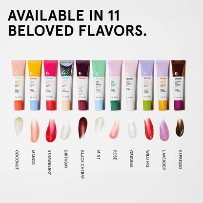 Glossier Balm Dotcom Hydrating Tinted Lip Balm - Universal Salve, Up to 12Hr Moisture for Dry Lips, Cuticles & Skin - Lanolin, Beeswax & Castor Oil - Mango, Tropical Peach Tint, 15ml - Maple Wellness Supplements