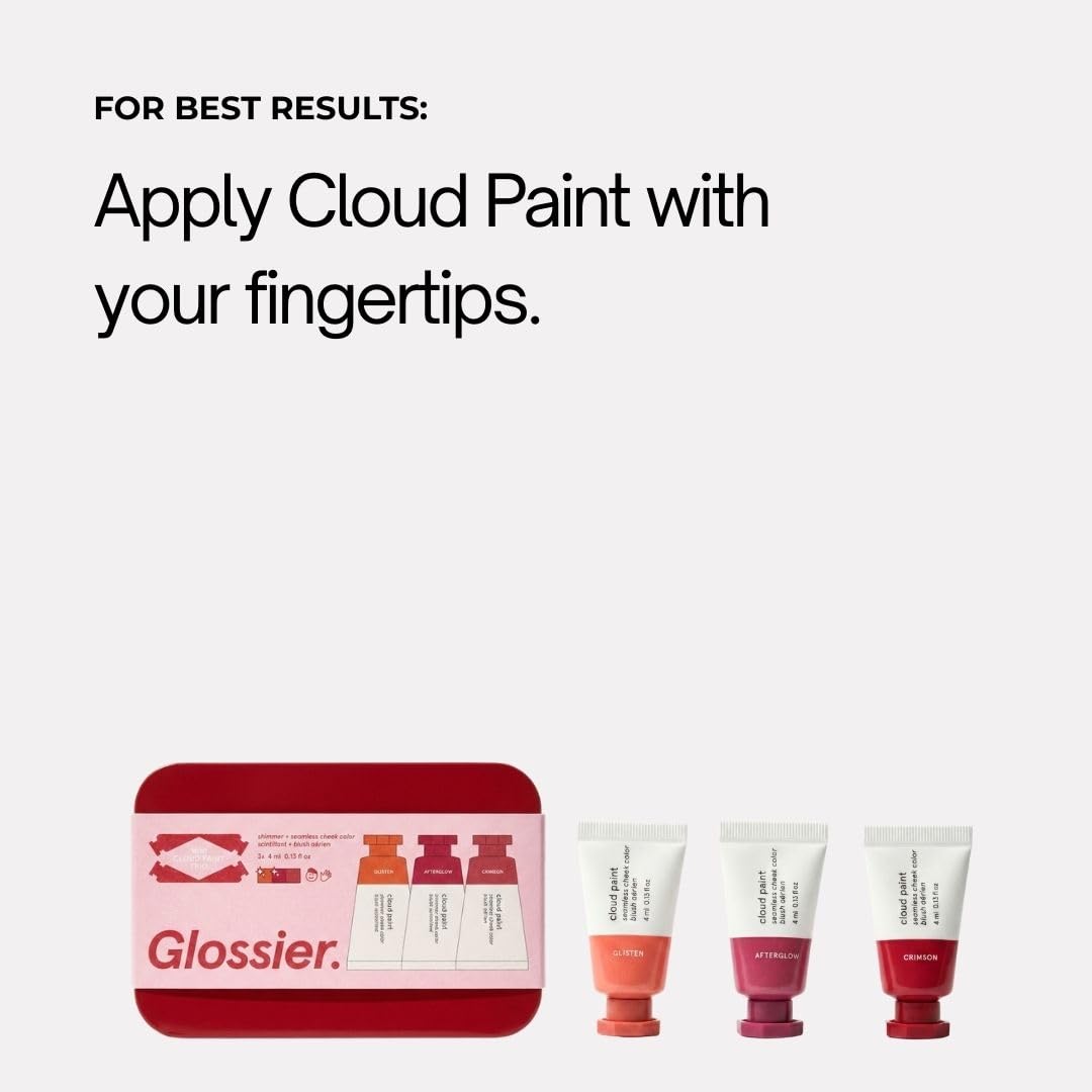 Glossier Mini Cloud Paint Blush Trio Holiday Gift Set: Crimson, Glisten & Afterglow - Maple Wellness Supplements