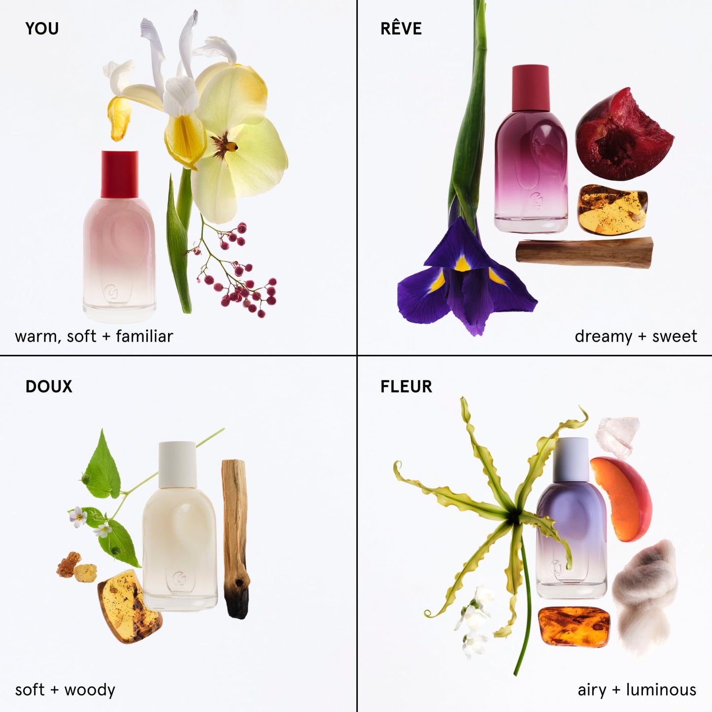 Glossier You Doux Eau de Parfum - Unisex Fragrance for Men & Women, Skin-Scent Enhancer Smells Different on Everyone - Earthy Woody Perfume with Sweet Violet, Palo Santo & Ambrox Base Notes, 100ml - Maple Wellness Supplements