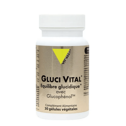 Gluci Vital équilibre glucidique avec Glucophénol 30 gélules VIT'ALL+ - Maple Wellness Supplements