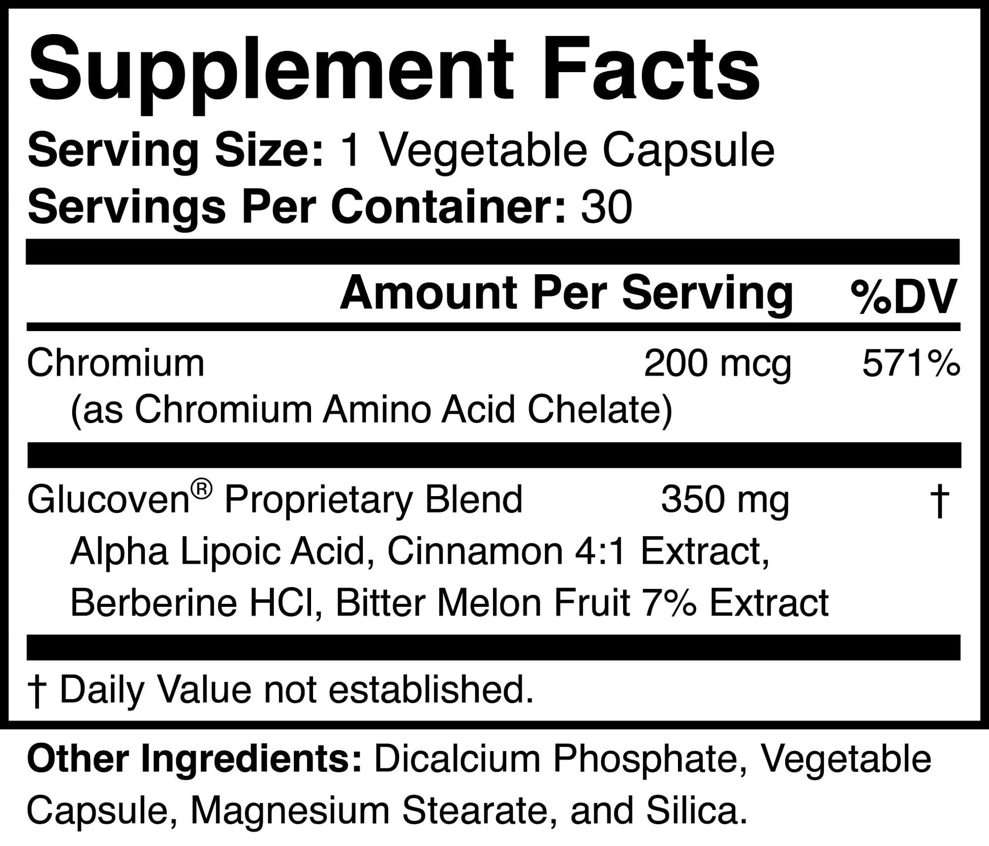 Glucoven - Natural Metabolic Support Supplement - Non-GMO, Vegan, Gluten-Free - Maple Wellness Supplements
