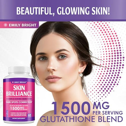 Glutathione Capsules - 1,500mcg Glutathione Supplement - Skin Tone Enhancer - Targets - Maple Wellness Supplements