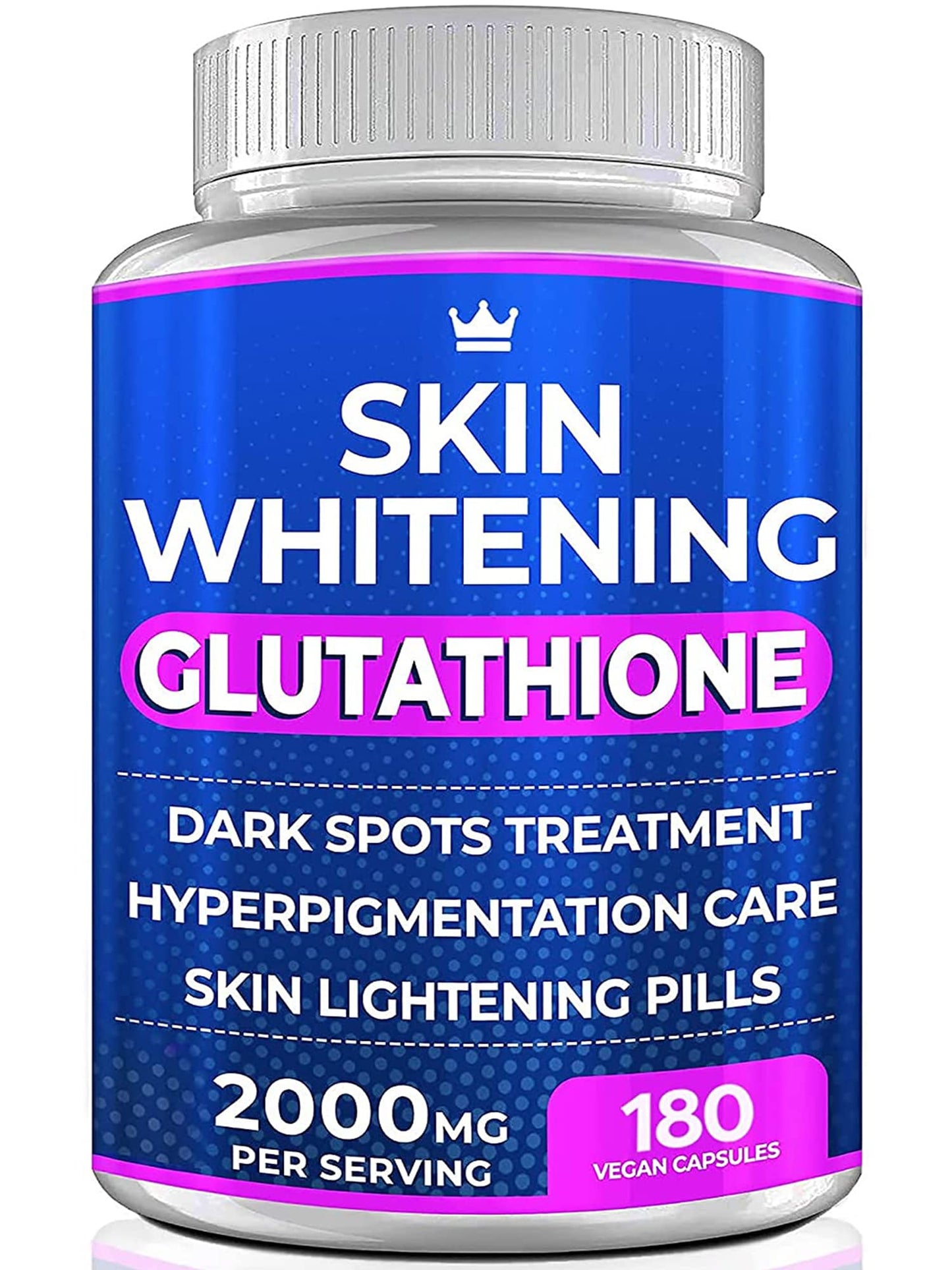 Glutathione Whitening Pills - 180 Capsules 2000mg Glutathione - Effective Skin Lightening - Maple Wellness Supplements