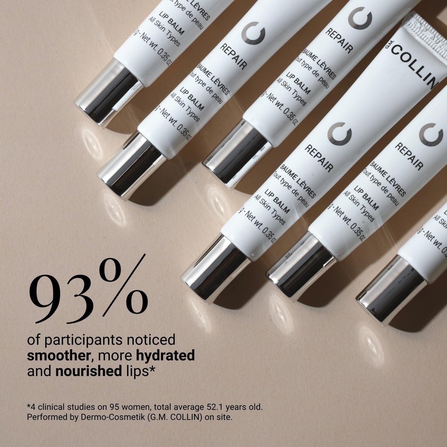 G.M. COLLIN Repair Lip Balm | Hydrating Treatment for Dry or Chapped Lips | Moisturizing Shea Butter to Soothe and Soften - Maple Wellness Supplements