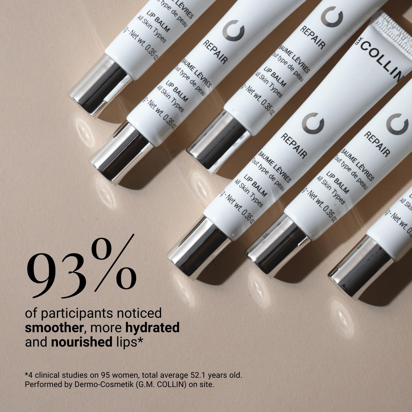 G.M. COLLIN Repair Lip Balm | Hydrating Treatment for Dry or Chapped Lips | Moisturizing Shea Butter to Soothe and Soften - Maple Wellness Supplements