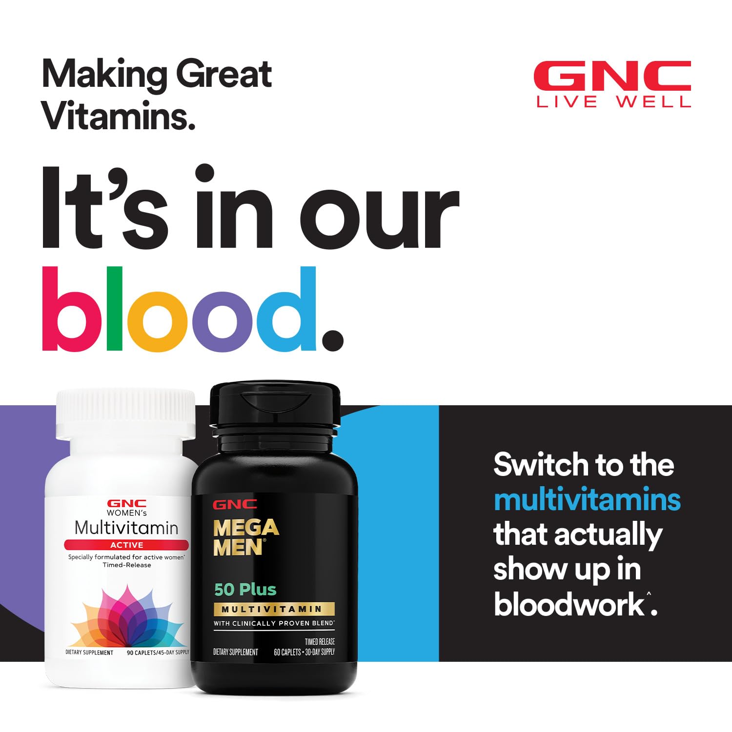 GNC Mega Men Energy & Metabolism Multivitamin | Antioxidants and Increased Calorie Burning | 180 Count - Maple Wellness Supplements