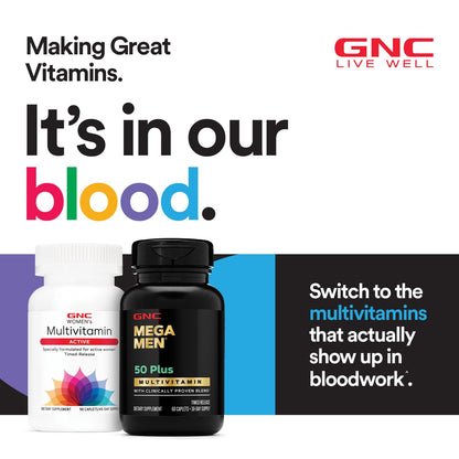 GNC Mega Men Energy & Metabolism Multivitamin | Antioxidants and Increased Calorie Burning | 180 Count - Maple Wellness Supplements