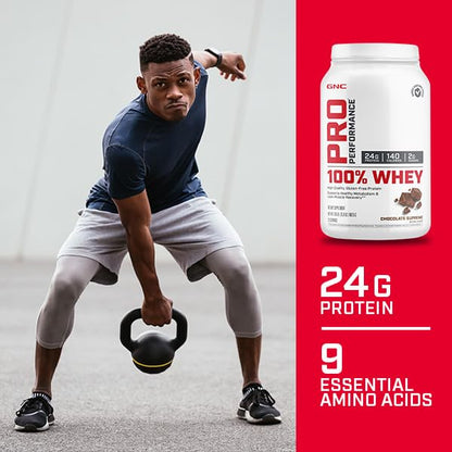 GNC Pro Performance 100% Whey Protein Powder - Chocolate Supreme, 25 Servings - Maple Wellness Supplements