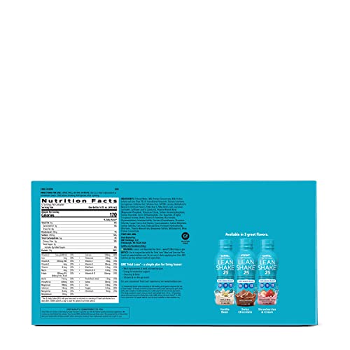 GNC Total Lean Lean Shake 25 - Strawberries and Cream - 12 Bottles - Maple Wellness Supplements