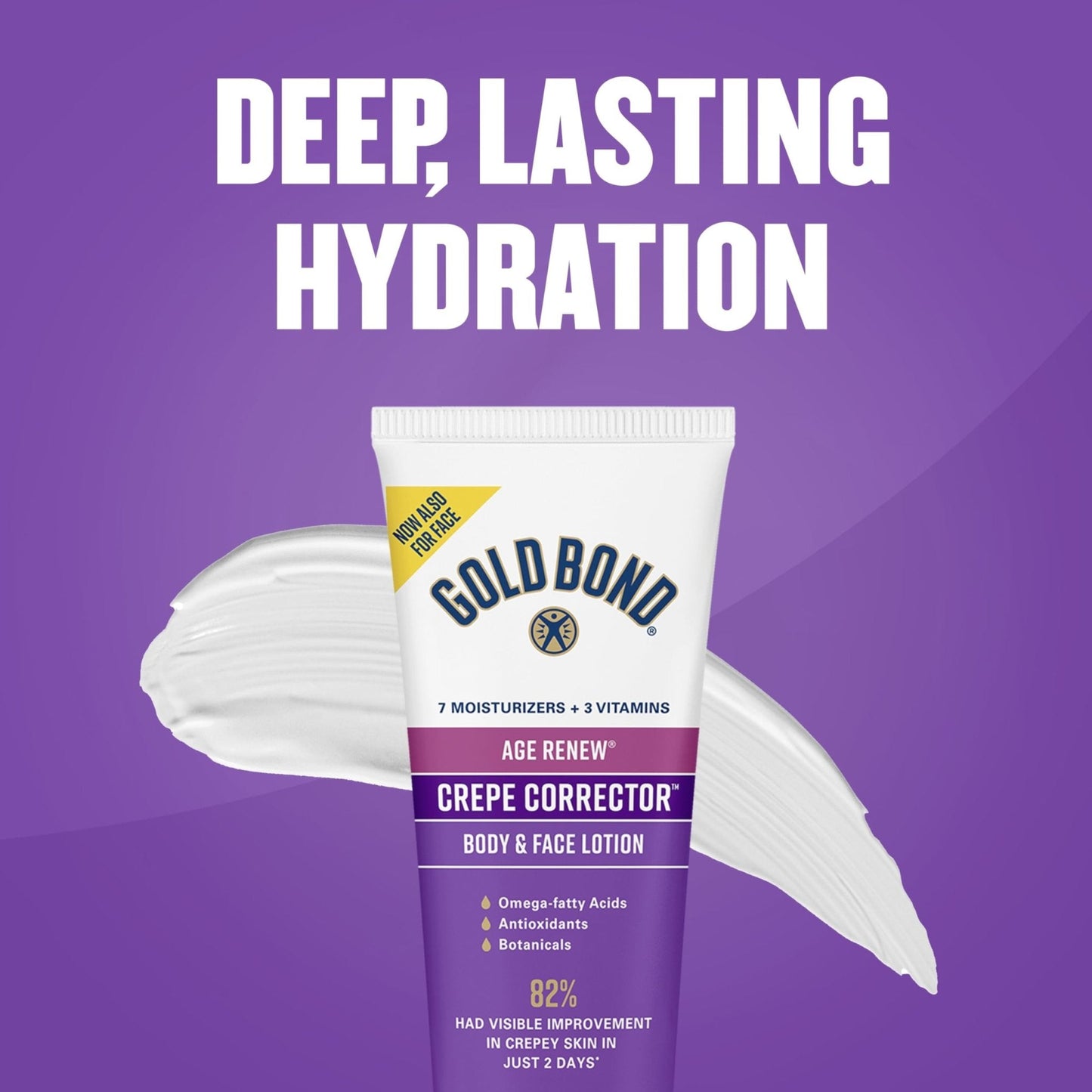 Gold Bond Age Renew Day & Night Duo Lotion Set for Body & Face, Crepe Corrector & Retinol Overnight Lotion - Maple Wellness Supplements
