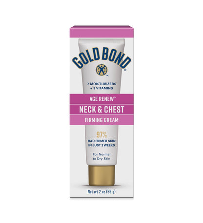 Gold Bond Age Renew Neck & Chest Firming Age Renew Cream, 2 oz., Clinically Tested Skin Firming Cream - Maple Wellness Supplements
