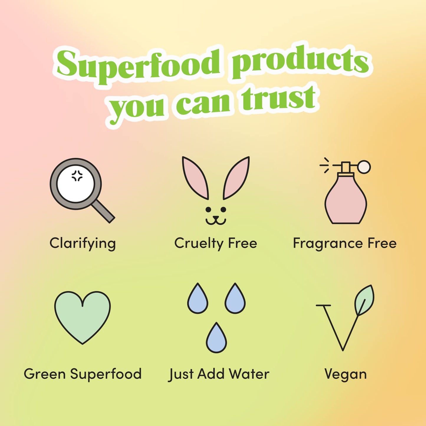 GOLDE - Clean Greens Superfood Face Mask - Made w/Chlorella & Spirulina - Great for Acne Prone, Oily & Dry Skin, Hydrating - Gentle Cleanser - Vegan - Aluminum-Free - 30g Jar - Maple Wellness Supplements