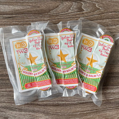 Golden Star Aromatic Balm (Pack of 8) - Authentic Vietnamese Cao Sao Vang - Support Fast Relief for Headaches, Muscle Pain, Colds, & Insect Bites - Natural Essential Oils - Travel Size 4g Tins - Maple Wellness Supplements