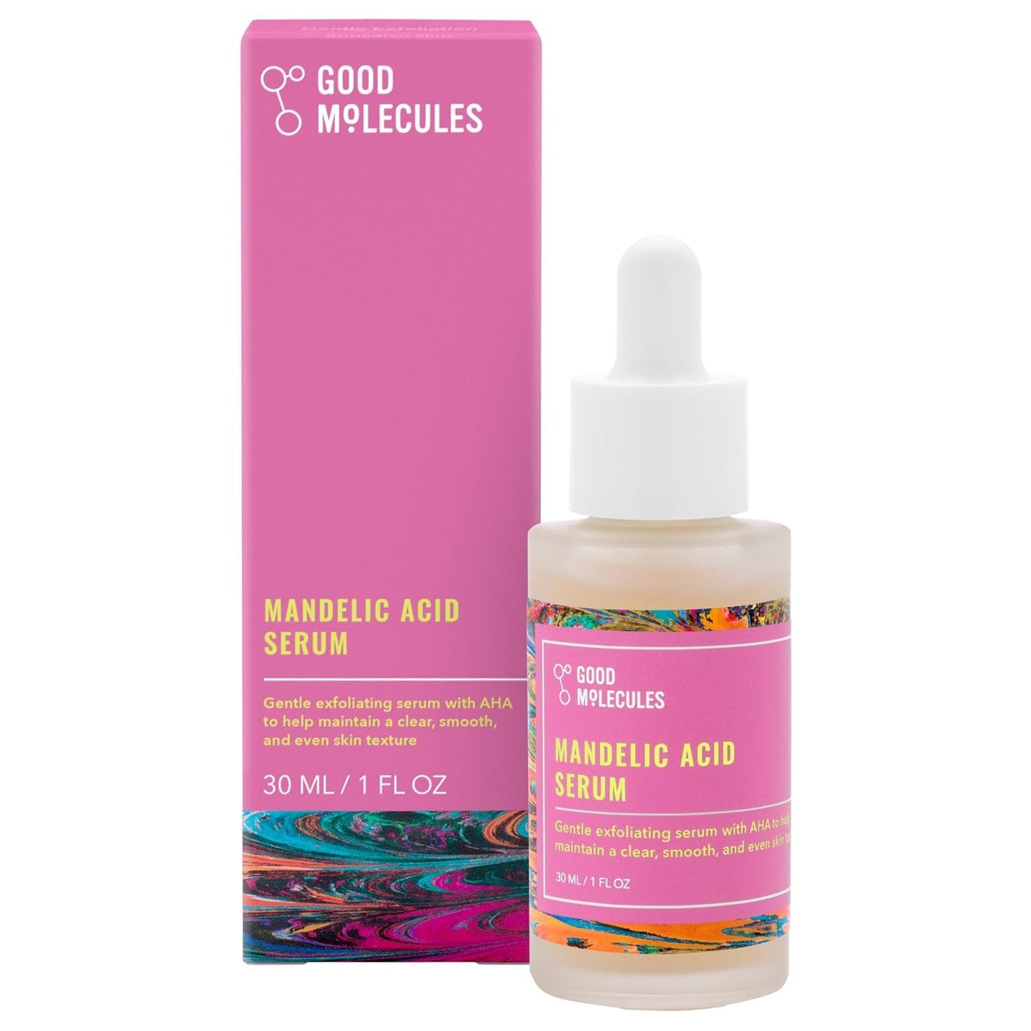 Good Molecules Mandelic Acid Serum - Gentle Face Exfoliator Serum with Ultra Hydrating Hyaluronic Acid - Maple Wellness Supplements