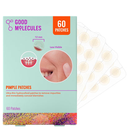 Good Molecules Pimple Patches for Face, 60 Pack – Ultra-Thin Hydrocolloid Acne & Zit Patches - Maple Wellness Supplements