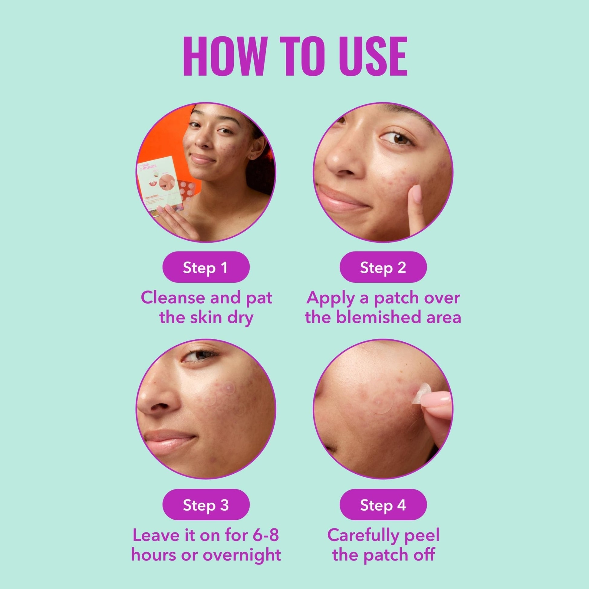 Good Molecules Pimple Patches for Face, 60 Pack – Ultra-Thin Hydrocolloid Acne & Zit Patches - Maple Wellness Supplements