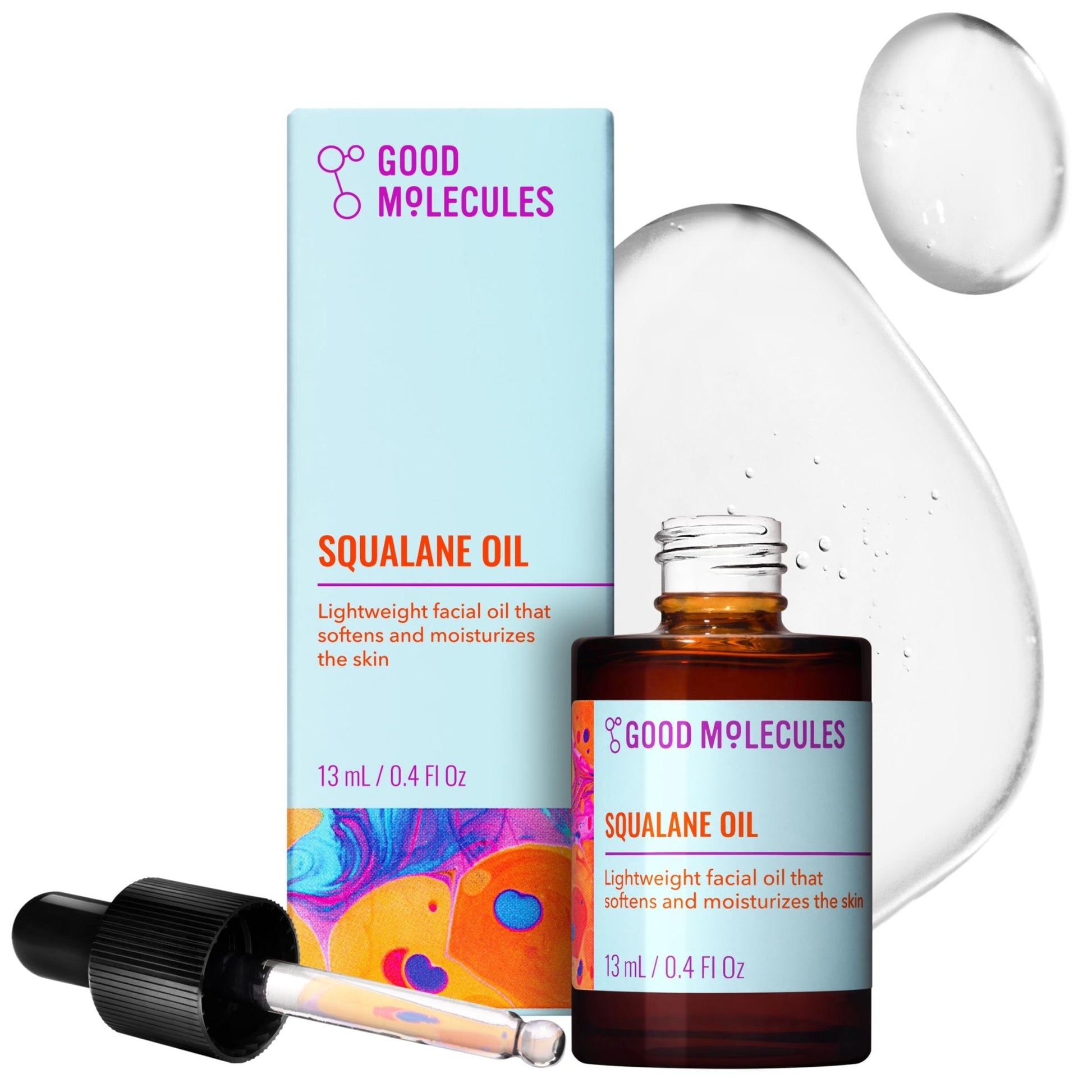 Good Molecules Squalane Oil - 100% Natural Squalane Oil Non-Greasy Moisturizer for Face, Skin, and Hair - Skin Firming - Maple Wellness Supplements