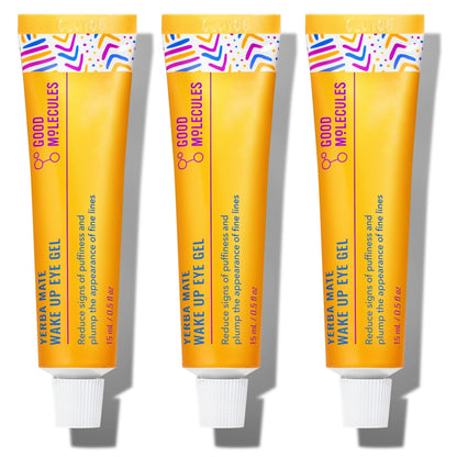 Good Molecules Yerba Mate Wake Up Eye Gel Pack 3 – 15 ml Each | Hydrating Under Eye Gel - Maple Wellness Supplements