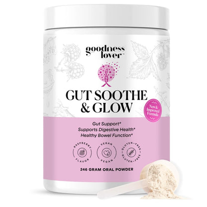 Goodness Lover Gut Soothe & Glow, Gut Digestive Support Supplement with L-Glutamine Powder and MSM, Support Bloat Relief, with Aloe Vera, - Maple Wellness Supplements