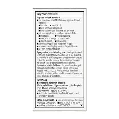 GoodSense Dual Action Acetaminophen and Ibuprofen (NSAID) Tablets, 250 mg/125 mg, Back Pain, 72 Count - Maple Wellness Supplements