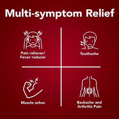 GoodSense Extra Strength Acetaminophen Caplets 500 mg, Pain Reliever and Fever Reducer, Easy Open Cap, 100 Count - Maple Wellness Supplements