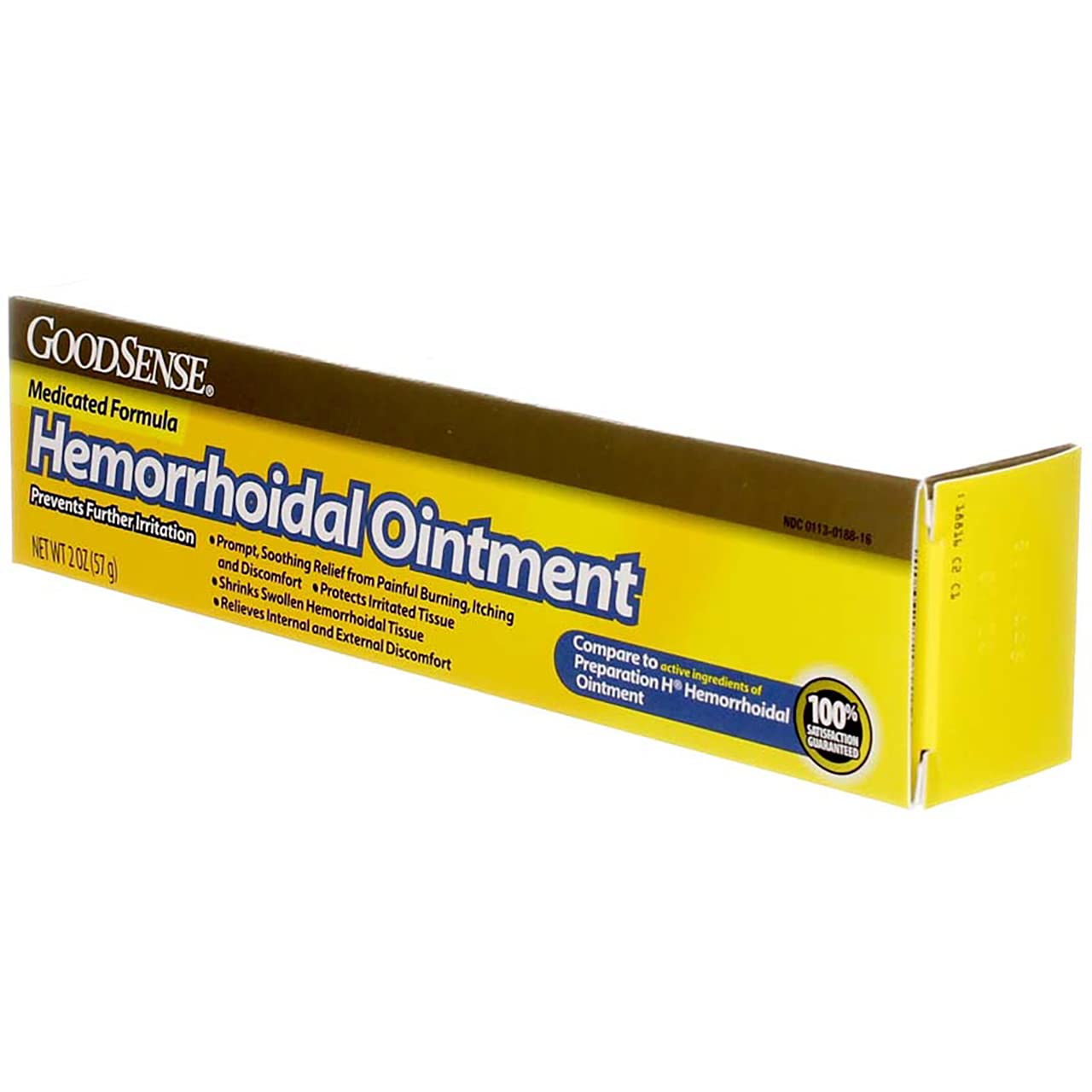 GoodSense Hemorrhoidal Ointment, Phenylephrine HCl, Petrolatum, Mineral oil, Relief from Burning, Itching and Discomfort of Hemorrhoids, 2 Ounces - Maple Wellness Supplements