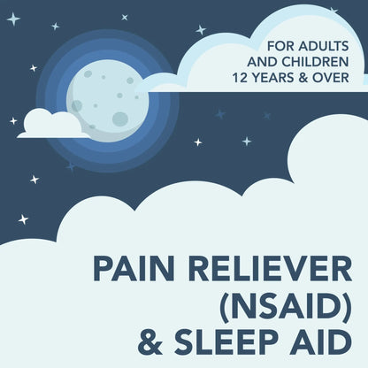 GoodSense Ibuprofen PM, Ibuprofen 200 mg and Diphenhydramine Citrate 38 mg Tablets, Pain Reliever and Nighttime Sleep-Aid - Maple Wellness Supplements
