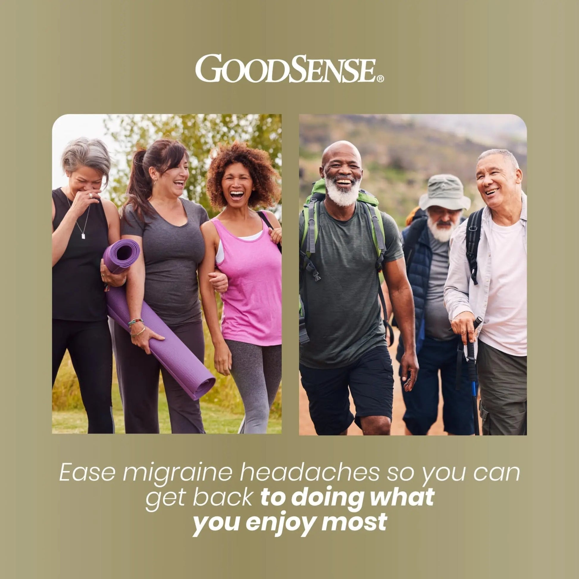 GoodSense Migraine Formula Caplets - Acetaminophen, Aspirin (NSAID) & Caffeine - Migraine Pain Relief, 24 Count - Maple Wellness Supplements