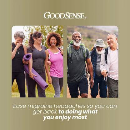 GoodSense Migraine Relief Geltabs, Acetaminophen, Aspirin (NSAID) and Caffeine, 80 Count - Maple Wellness Supplements