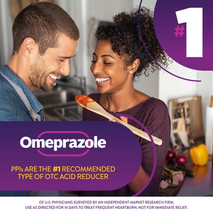 GoodSense Omeprazole Delayed Release Tablets 20 mg, Stomach Acid Reducer for Frequent Heartburn Treatment, 42 Count - Maple Wellness Supplements