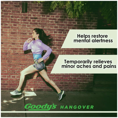 Goody's Hangover Relief Powder, Dual Action Fast Headache Pain Relief with Aspirin and Caffeine, Berry Citrus Flavor, 4 Powder Sticks, 6 Pack - Maple Wellness Supplements