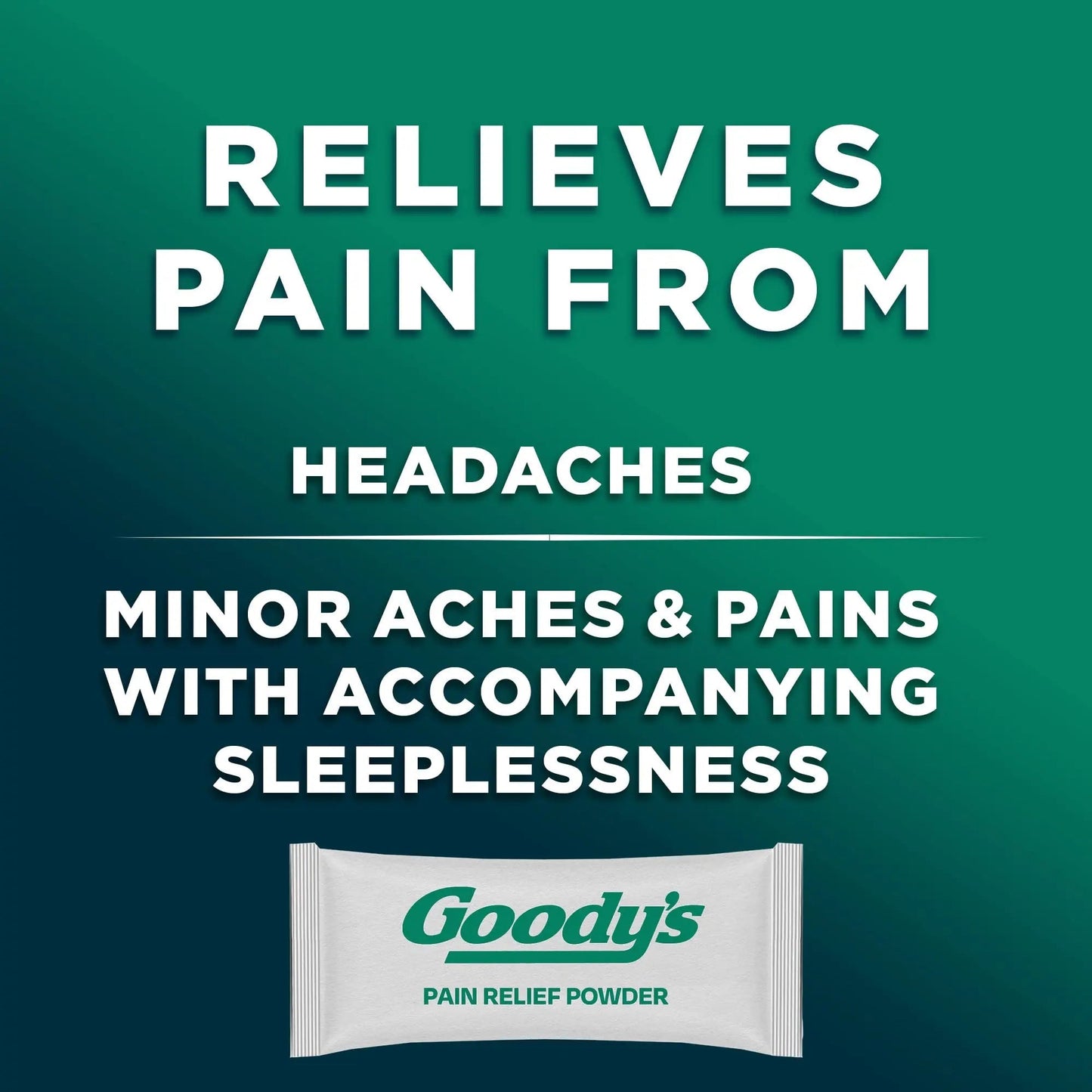 Goody's Nighttime Powder, Pain Reliever & Sleep Aid with Acetaminophen & Diphenhydramine Citrate, Caffeine Free, 16 Count - Maple Wellness Supplements