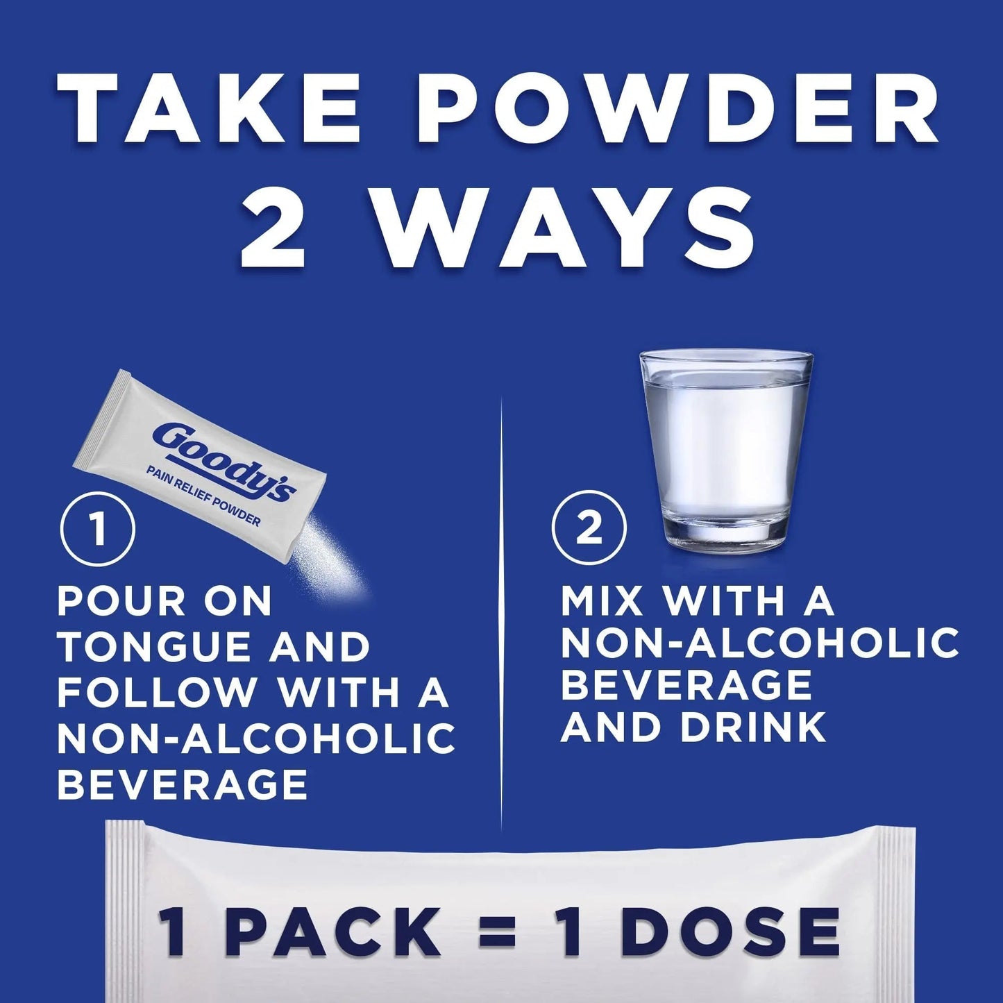 Goody's Pain Relief Powders, Extra Strength Headache Powder, 6 ct (Pack of 1) - Maple Wellness Supplements